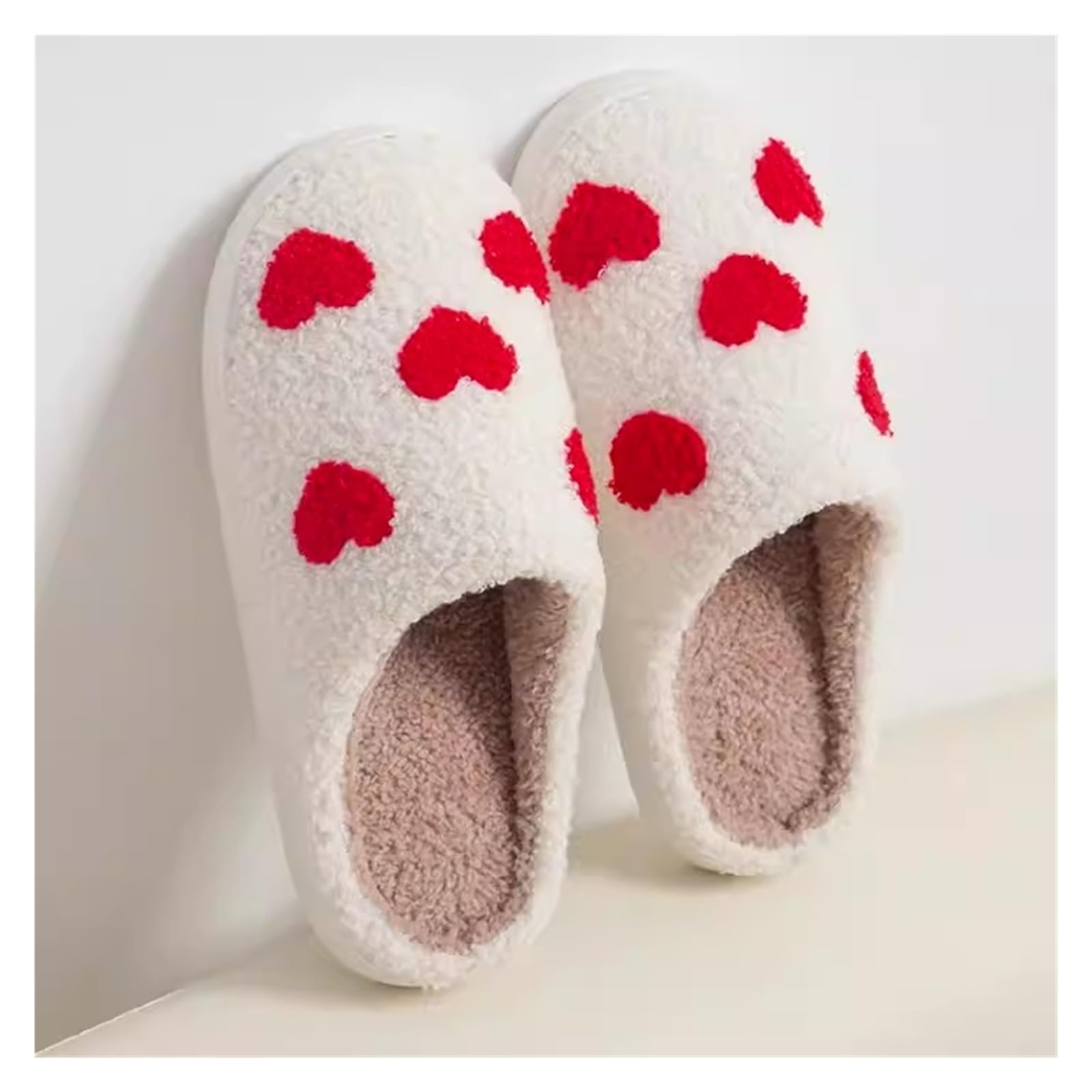 Pantoufles en coton pour femmes chaussons moelleux taille 38-39