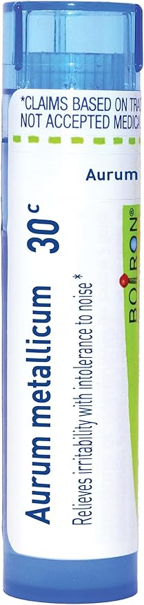 My Personal Guide to the Best Homeopathic Remedies for Inferiority Complex 12 Boiron Aurum Metallicum 30C for Irritability with Intolerance to Noise - 80 Pellets