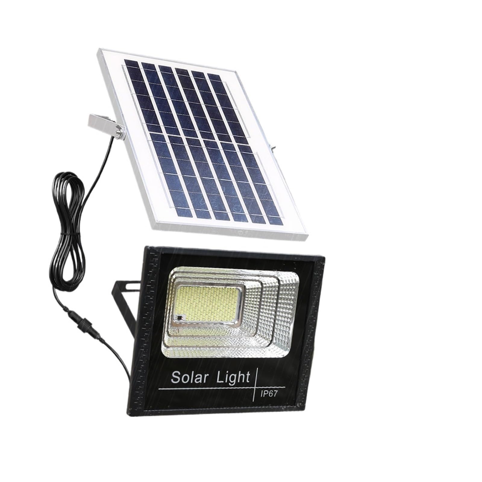 NGTFDCP Solar Street Light, Outdoor Solar Light, LED, 500w Flood Lights, for with Remote Control for Garden and Street,for Garden,Garage