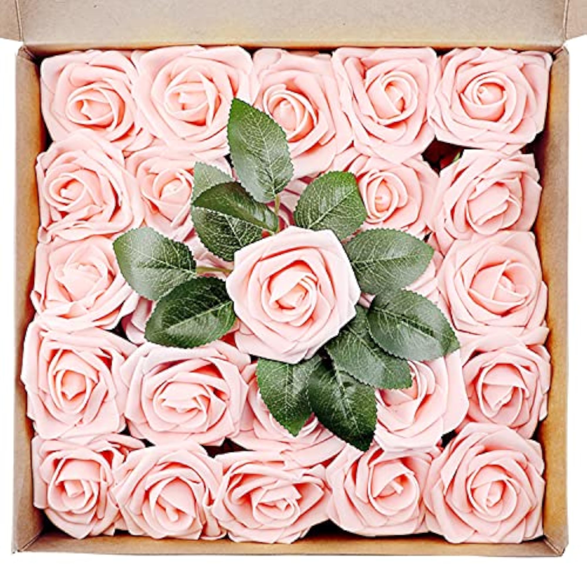 25 Pieces Valentine's Day Artificial Rose Flowers