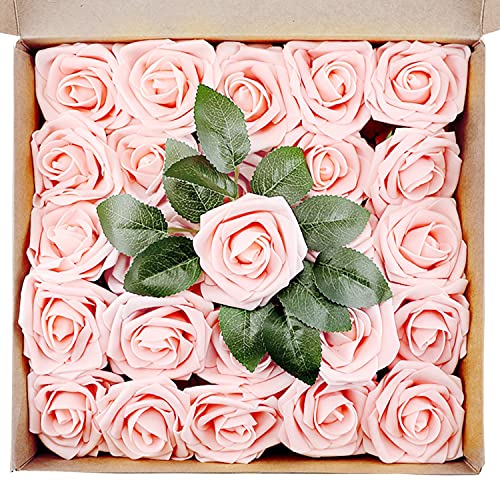 25 pieces artificial flowers decoration realistic fake …
