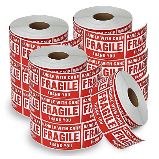 Handle with Care Fragile Shipping Labels