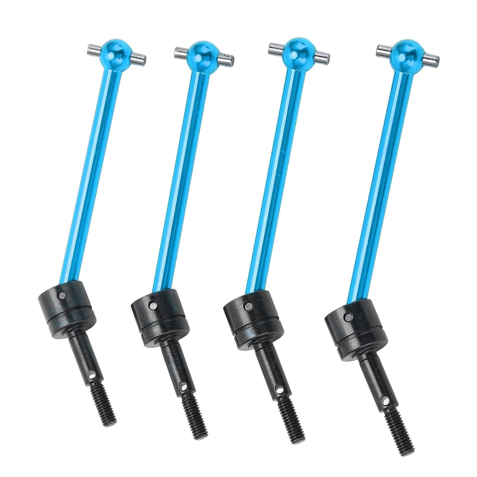 Agatige 4Pcs 1:10 RC Car Drive Shaft Front and Rear Universal Drive Shaft CVD Heavy Duty Drive Shaft for Tamiya TT02B 1/10 RC Car Upgrade Parts(blue)