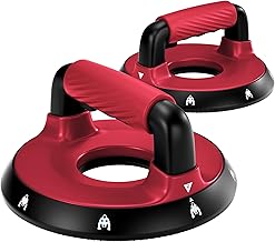 360° Adjustable Push-Up Handles - Training Equipment for Chest, Back, Shoulders, Biceps and Triceps, Removable Silicone Grips, Non-Slip Rubber Feet