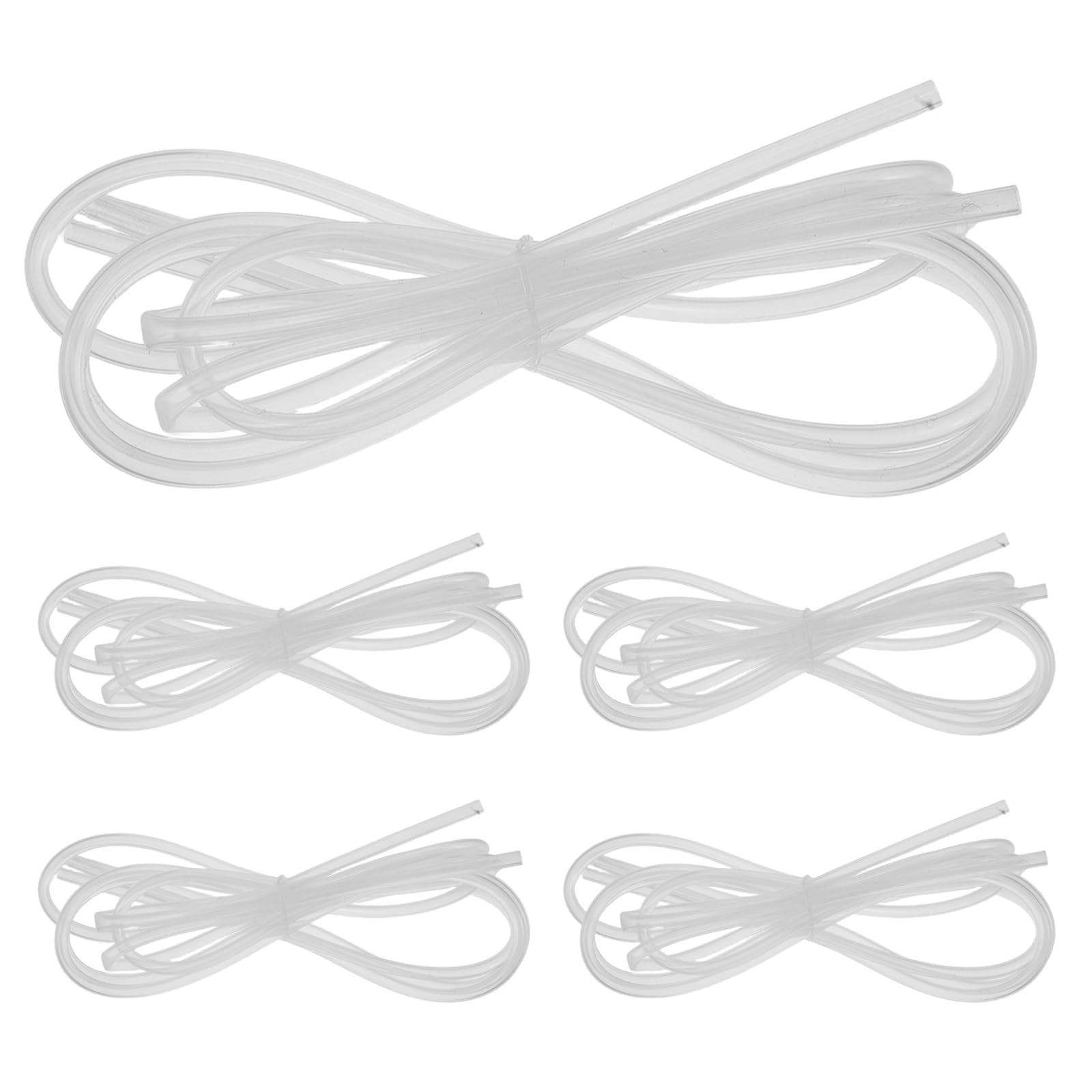 Manguera de vacío de plástico transparente de 90 cm para bolígrafo aplicador de cuentas, 5x