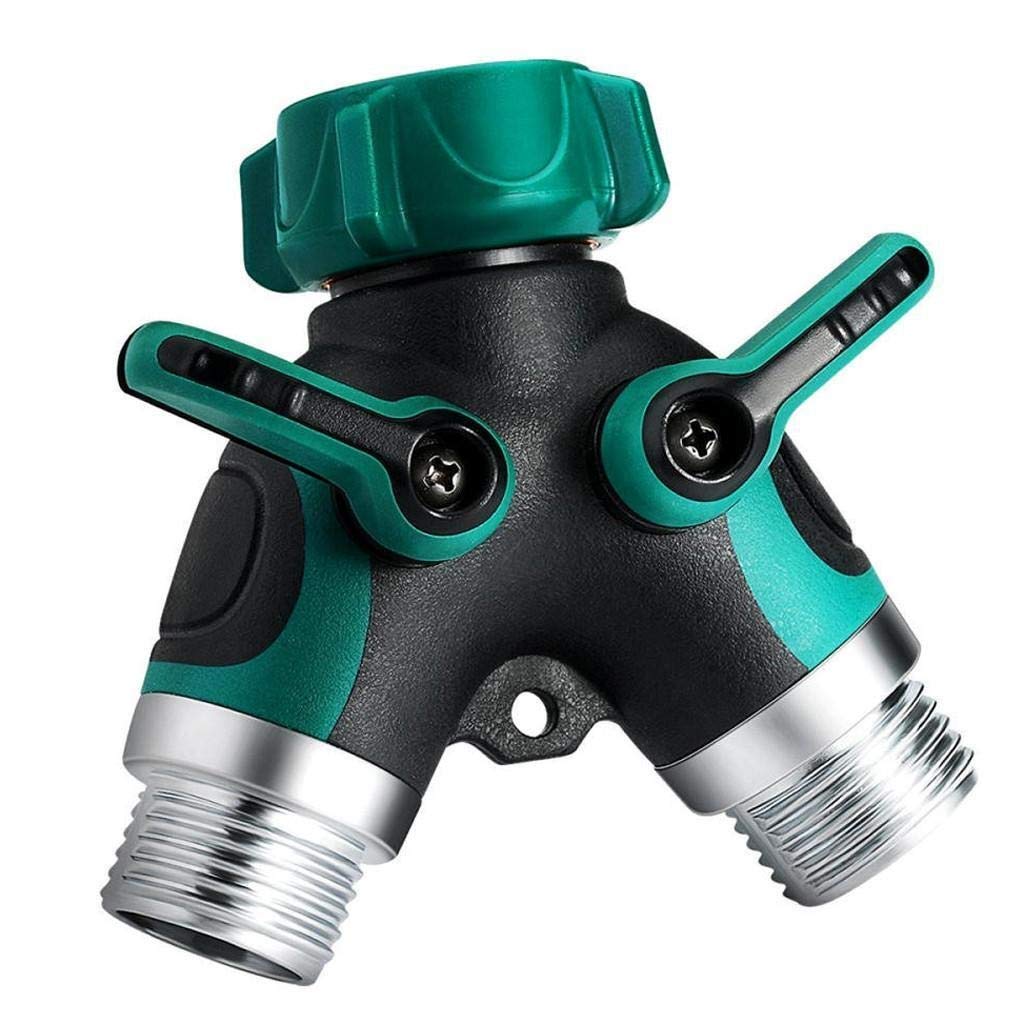 Distributeur de debit d eau Y separateur tuyau arrosage regulable bivoie