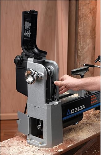 Miniatura 3 de Delta Industrial 46-460 Torno MIDI de velocidad variable de 12-1/2 pulgadas y 46-461 reversible Nova G3-D juego de mandril para torneado de madera