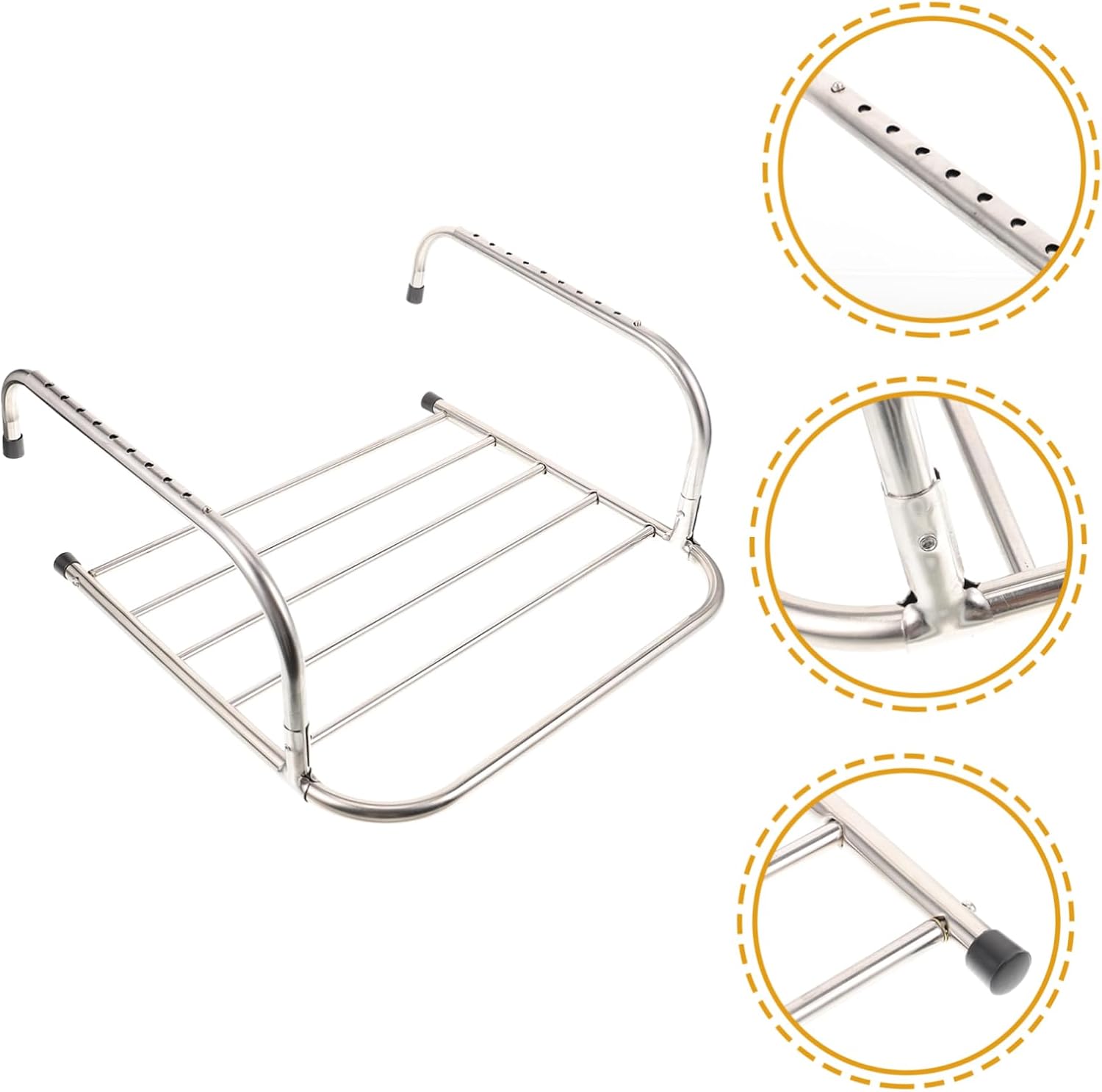 Outanaya Multifunctional Clothes Drying Rack Telescopic Design Sturdy for Indoor Outdoor Use for Clothes Shoes and Towels