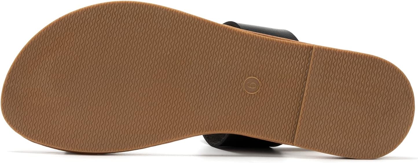 Huayuanwell Women's Slide Sandals Slip On Flat Sandals Flip Flop Thong Sandals Casual Summer Sandals - Image 5