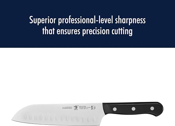 Henckels Solution 2-Pc Santoku Knife Set, Razor-Sharp, German Engineered