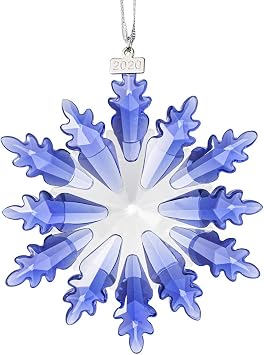 XIANGBAN Dream Elf Christmas Tree Pendant, Crystal Snowflake Christmas Ornaments Annual Collectible Blue