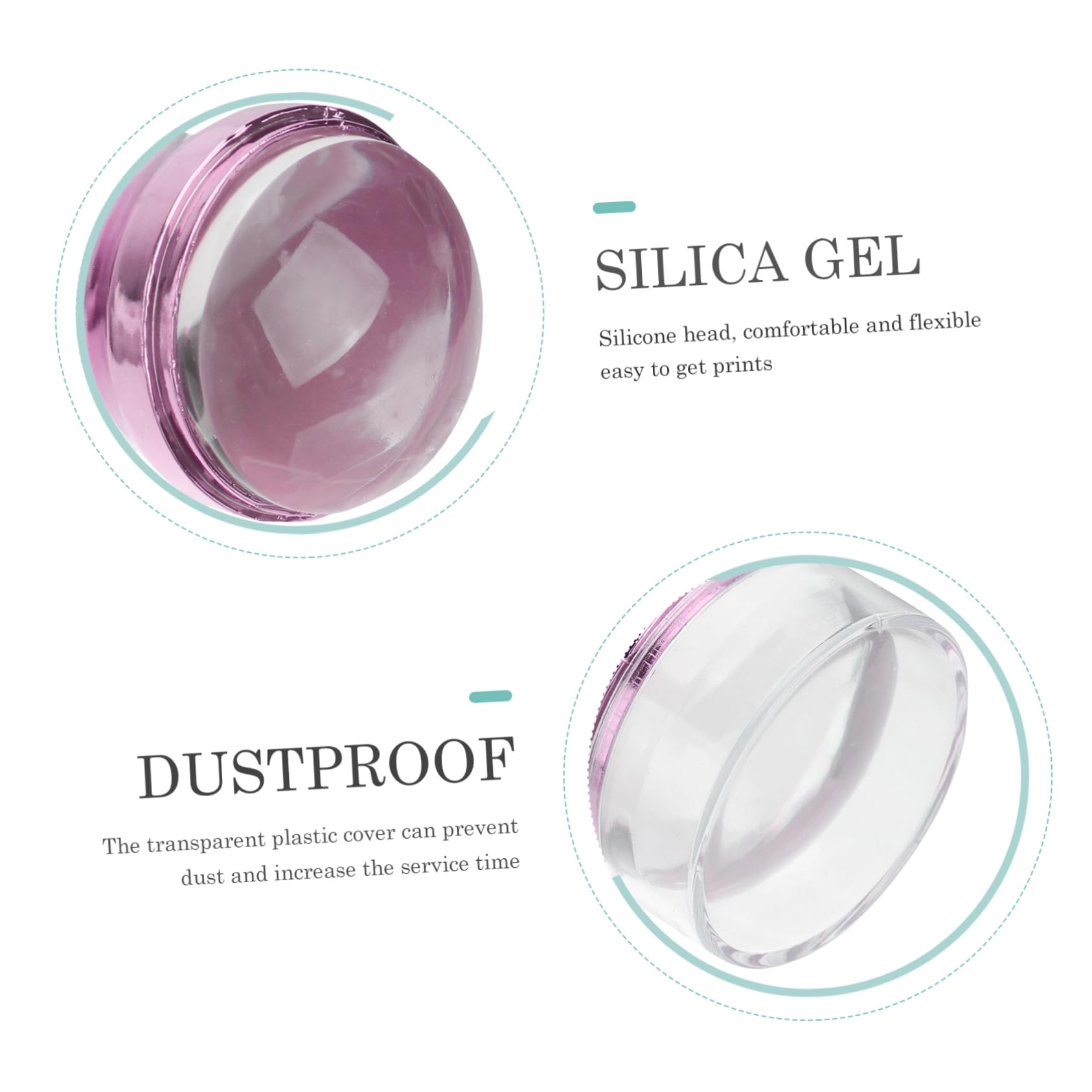 Housoutil 4sets Strumenti Per Nail Art Con Timbri Per Unghie e Raschietti Include Timbri e Raschietti Facile Da Usare Per Manicure Casa e Salone Colori Casual