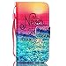 JanCalm iPhone 4S Case,iPhone 4 Case, [Wrist Strap Design][Kickstand] Pattern Premium PU Leather Wallet [Card/Cash Slots] Flip Cover for iPhone 4/4S (3.5 Inch) Including-ONE Crystal Pen (Never Stop)