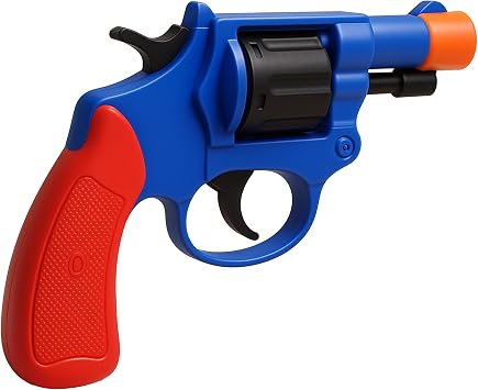 Kids Plastic Toy Gun - Loud Sound Effects, Western Style, Hand Held, Lightweight, Role Play and Fancy Dress Accessory for Kids 8 years+ Cap Gun
