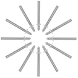 Uonlytech 100 Pcs Electric Grinder Connecting Rod with Self-tapping Shaft for Polishing and Grinding, Wool Buffing Pads Accessory Suitable for Metalworking and Rotary Tools