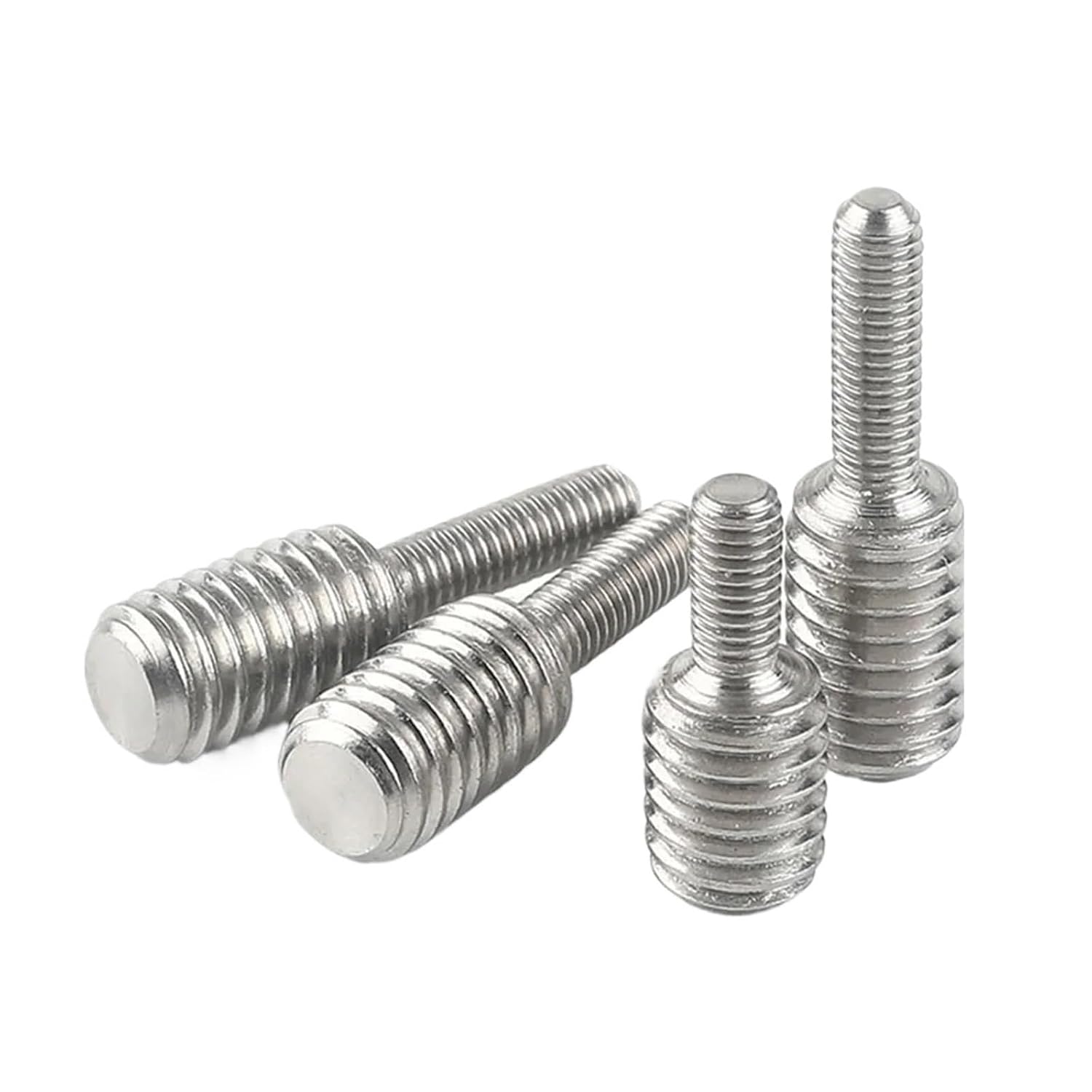 Reducer Screw,Threaded Inserts,M4 M5 M6 M8 M10 M12 M16 M20 Conversion 304 Metric Thread Double-end Converter Reducing Bolt for Camera Adapter(4pcs,M10X15M12X15)