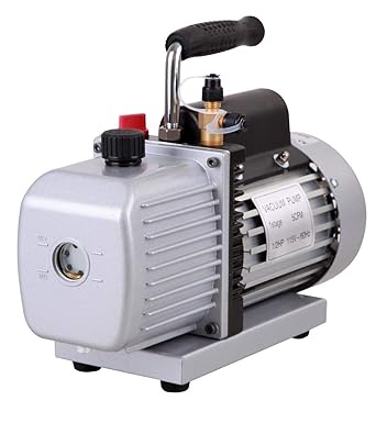 Rocker Rotary Vane Vacuum Pump Tanker 215, High Vacuum, 110V, 170 mbar, 42 LPM, 1725 RPM, 1/3 HP, Overheat Protection
