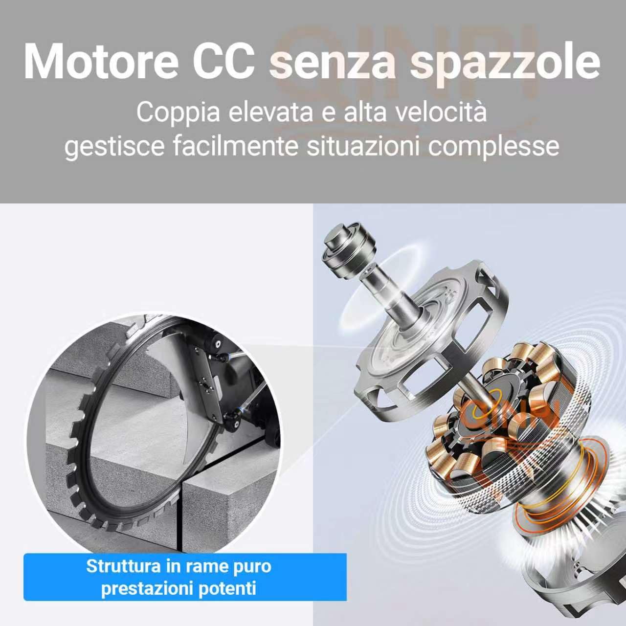 Sega elettrica per calcestruzzo 9800 W, profondità di Taglio 11,8 pollici, Con pompa dell'acqua con collegamento intelligente, taglio senza polvere, per Tagliare calcestruzzo, Pietra, Mattoni, legna