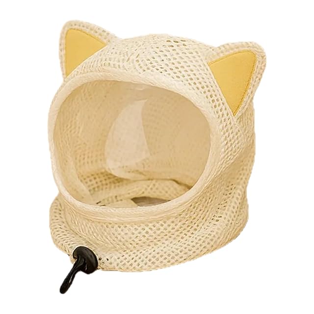 JSGHGDF Cómodo collar protector de orejas de gato para gatos, malla transpirable, cinturón regulable