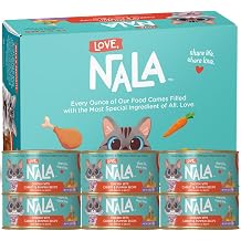 LOVE, NALA - Natural Adult Cat Wet Food - Chicken Pate with Carrot and Pumpkin Recipe - 2.8 oz, Pack of 24 Cans, Grain-Free, Non-GMO, No Gums, No Carrageenan