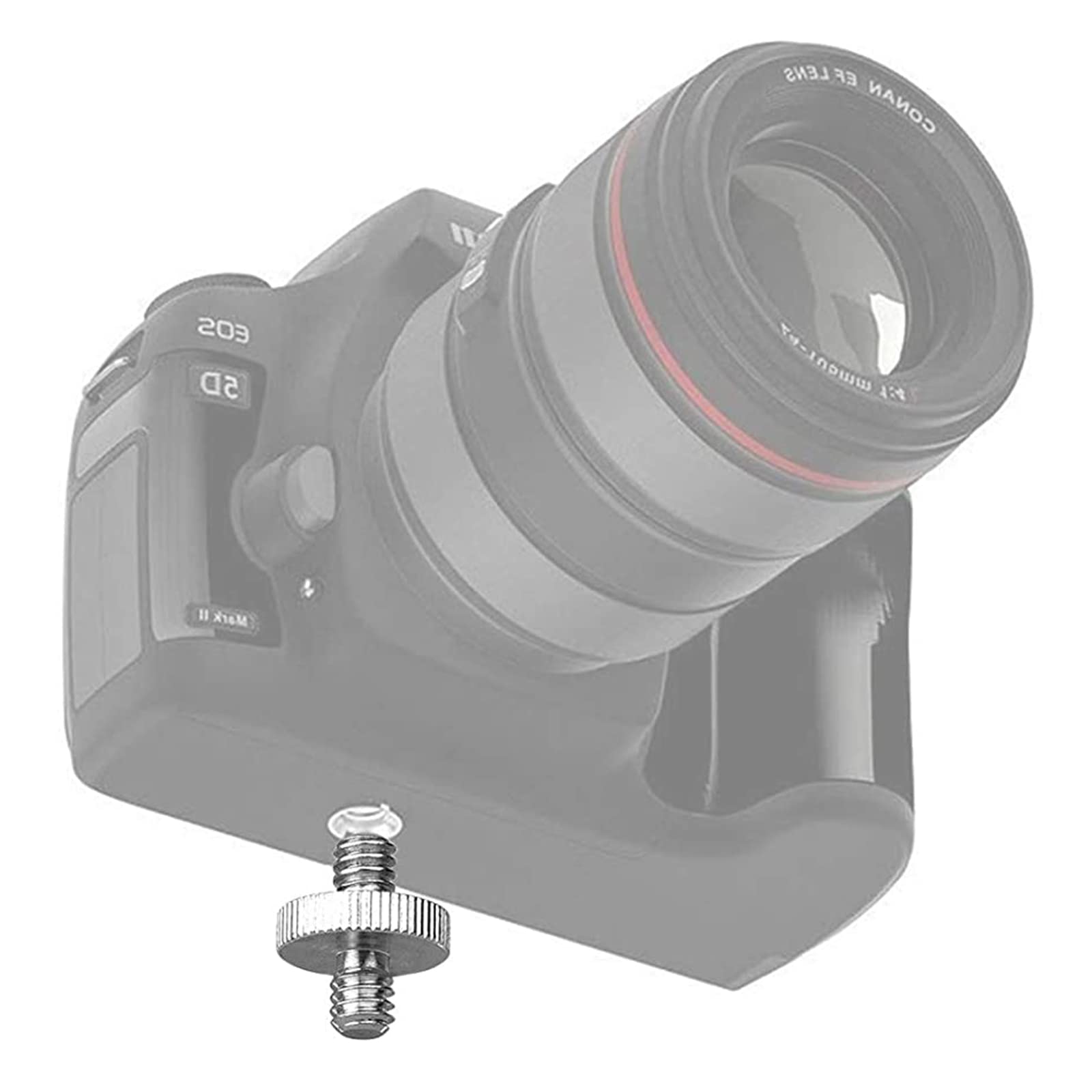 Adaptateur de Vis de Caméra[4 Pièces ],Standard 1/4" mâle à 1/4" Adaptateur mâle fileté,Caméra Vis de trépied Adaptateur Convertisseur pour Appareil Photo/Monopode/Trépied/Cage de Caméra