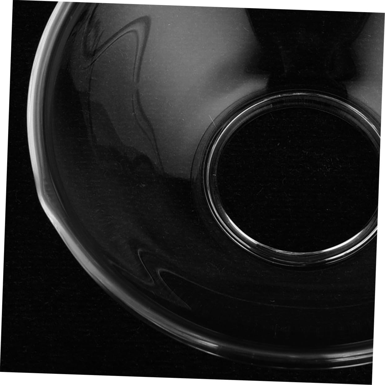 Lot de 6 Récupérateurs de Cire en Verre Transparent pour Bougies Longues, Anneaux Ronds Réutilisables, Protection Anti-Gouttes pour Bougeoirs Maison ou Hôtel