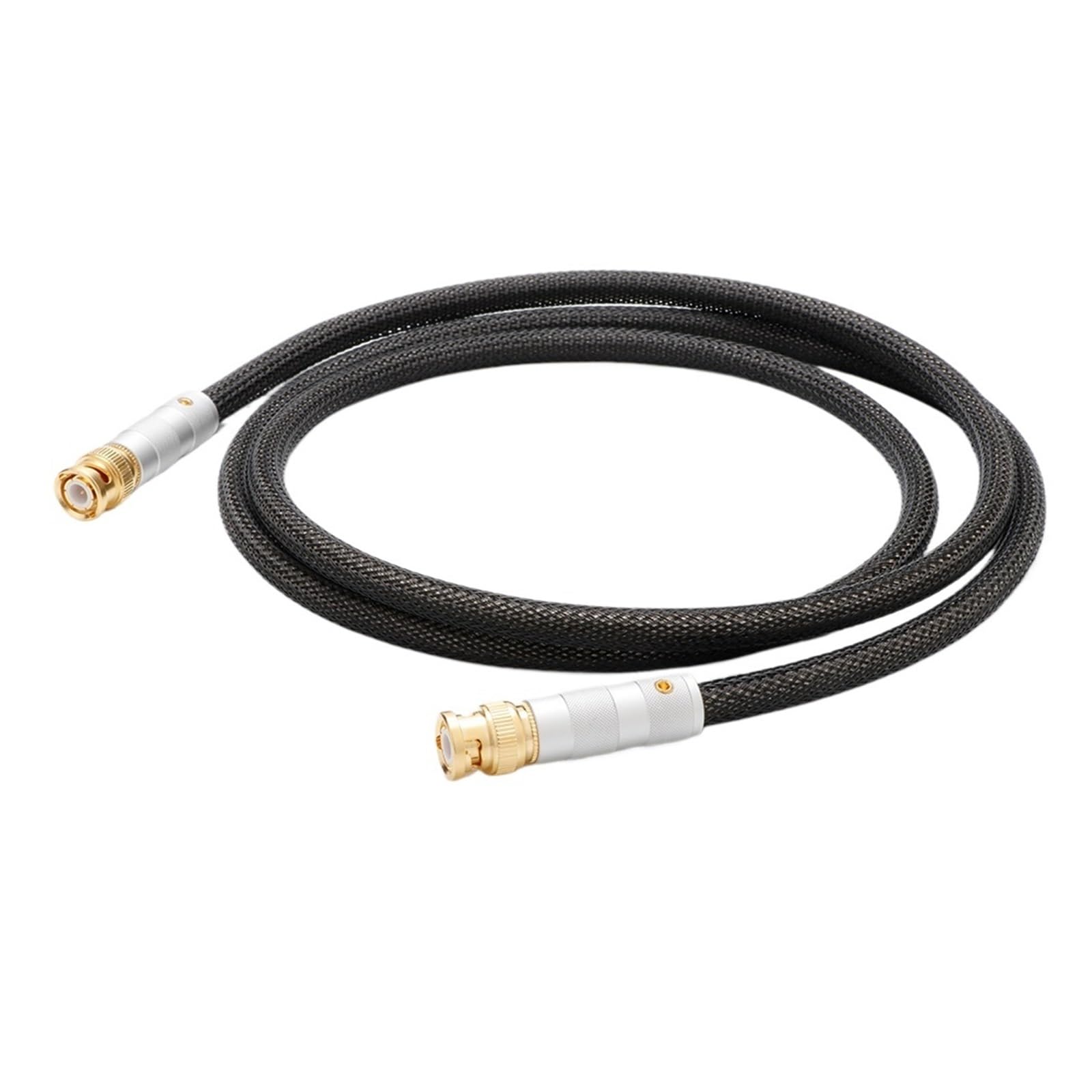Cavo Coassiale Digitale HiFi Da 75 Ω BNC A BNC/RCA – Rame OCC Placcato Argento, Connettori Placcati Oro, 5N OFC, For Audio E CCTV(BNC to BNC,A)