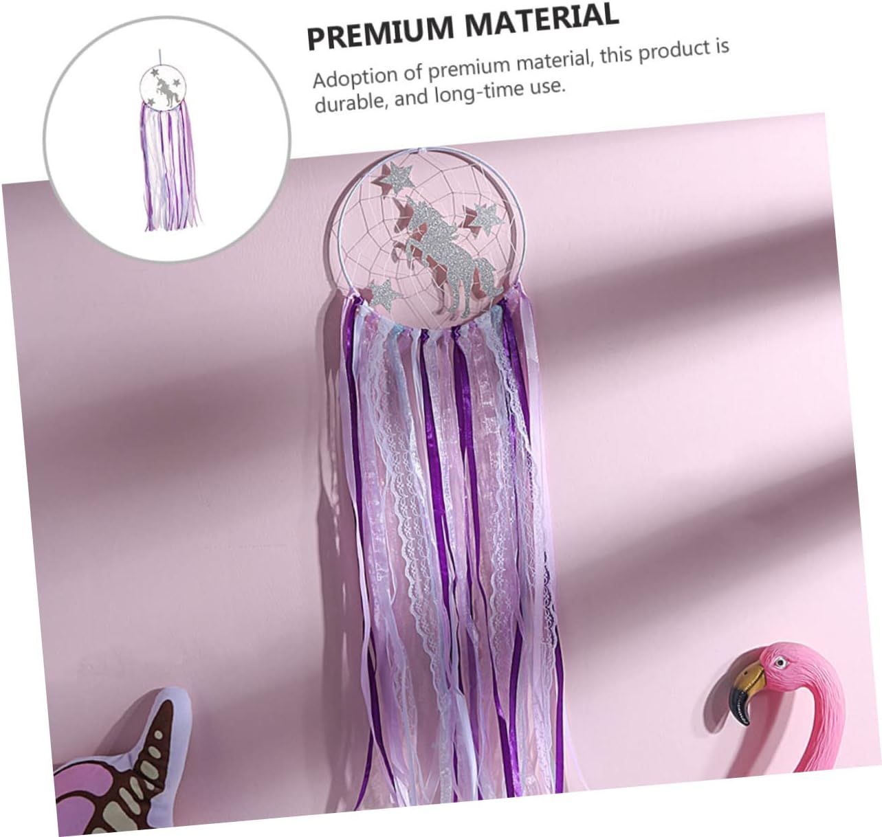 Cabilock 1pc Dreamcatcher Pendant Hanging Decor for Home and Parties Chic Violet Dreamcatcher Wall Decoration for Festivals and Photo Props