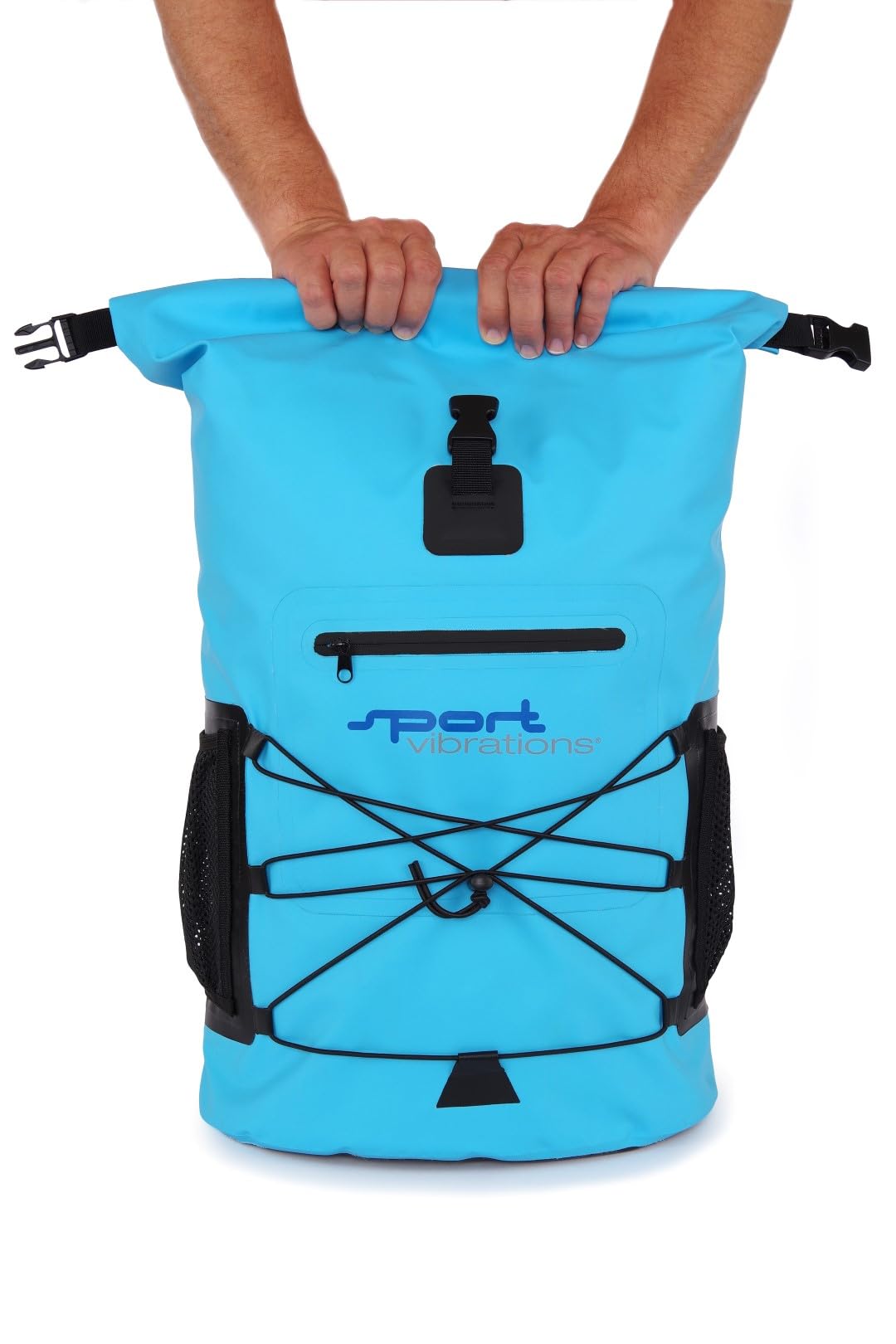 Premium Thermo-Dry Bag Rucksack – Sehr geräumiger 30-Liter Rolltop Outdoor-Rucksack, wasserdicht, mit hochwertigem Trägersystem und praktischem Getränkehalter