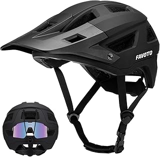 Favoto Mountain Bike Helmet Lightweight - MTB & Road Bicycle Helmet for Men Women - CE Certified Breathable Adjustable Cyc...