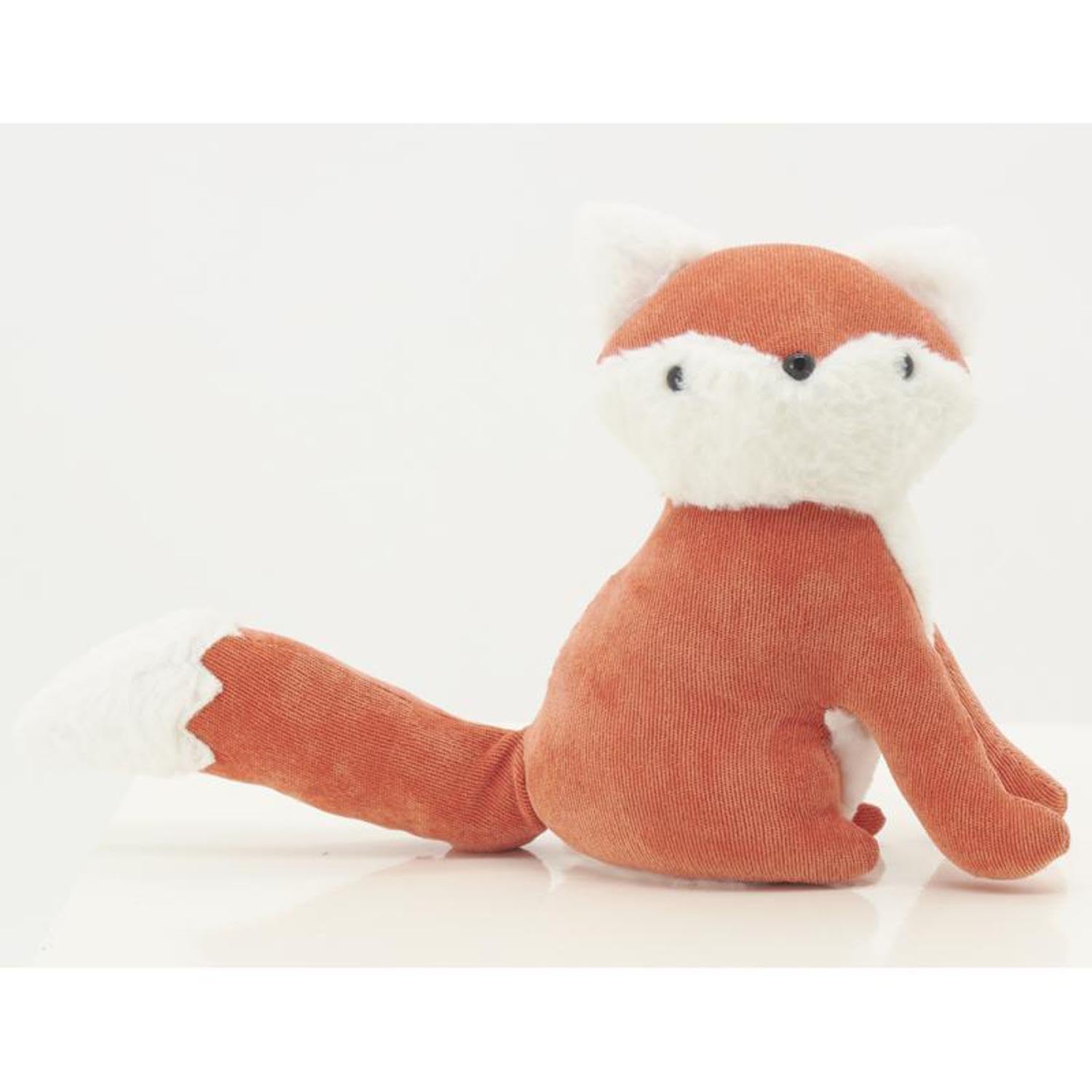 AUBRY GASPARD - Cale-Porte en Coton - Forme de Renard - Couleurs Orange et Blanc - Dimensions 20 x 18 x 24 cm - Idéal pour Chambre d'enfant - Accessoire Décoratif et Pratique