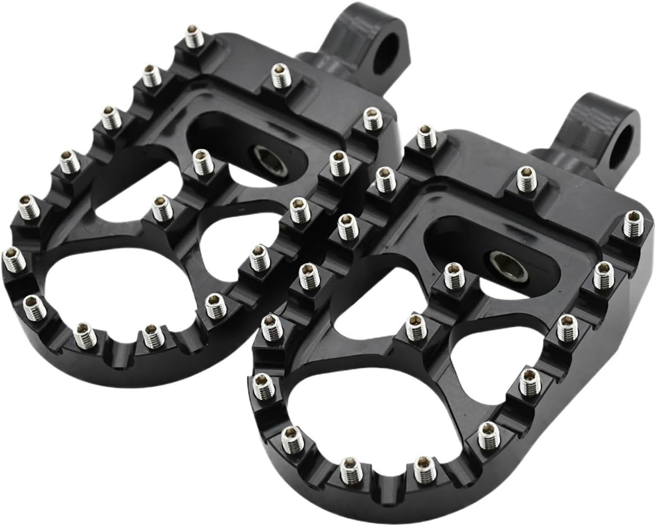 Motorcycle Wide Fat Footpegs 360° Roating Floor Boards Fit For Harley Fat Fit For Softail Sportster Motocross Universal(2)