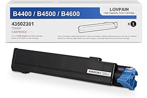 LØPAIN Black High-Yield Toner Cartridge for OKI B4400/B4600