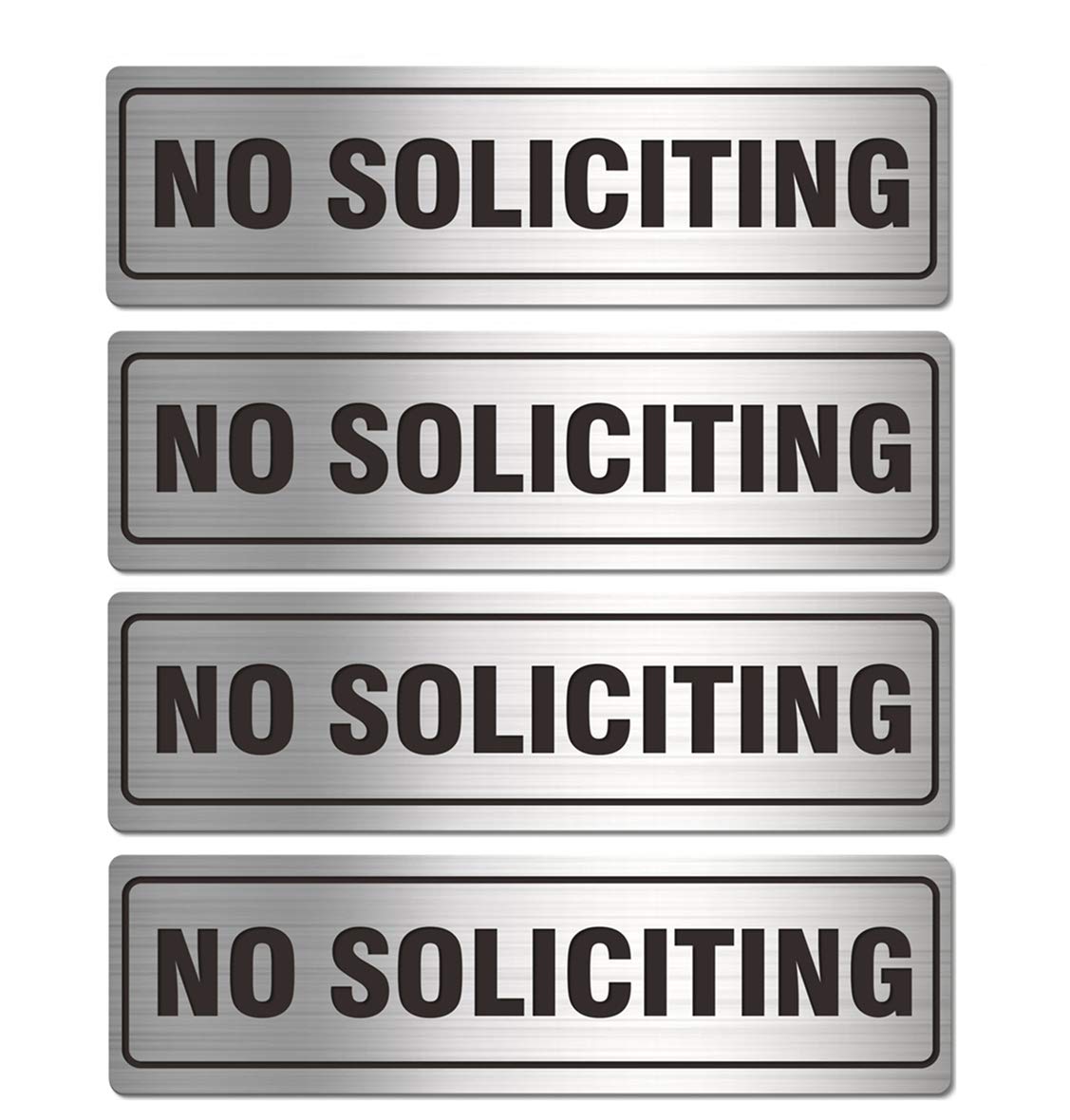No Soliciting Sign for House Door 7.0