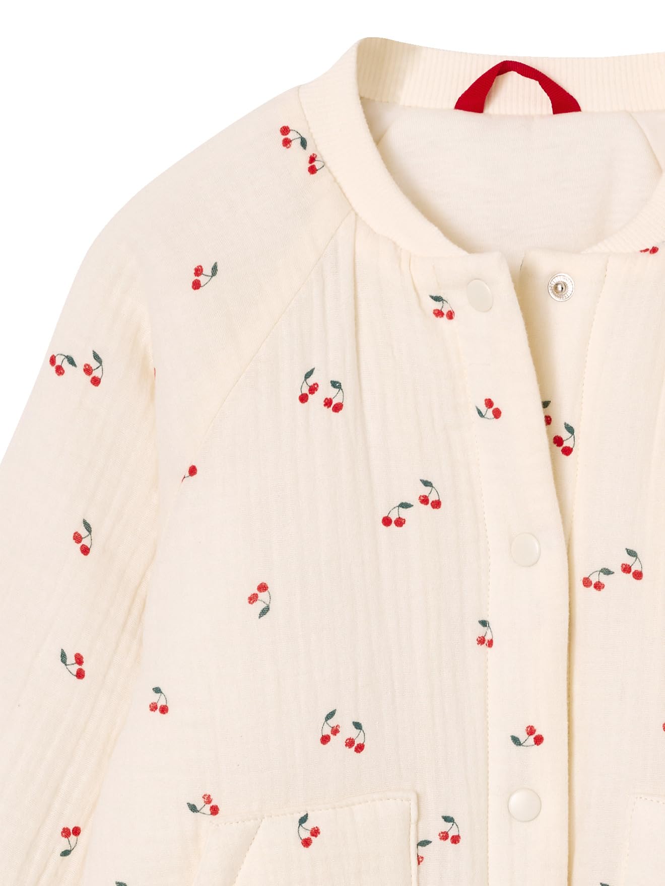 VERTBAUDET Blouson matelassé style bomber en gaze de coton fille