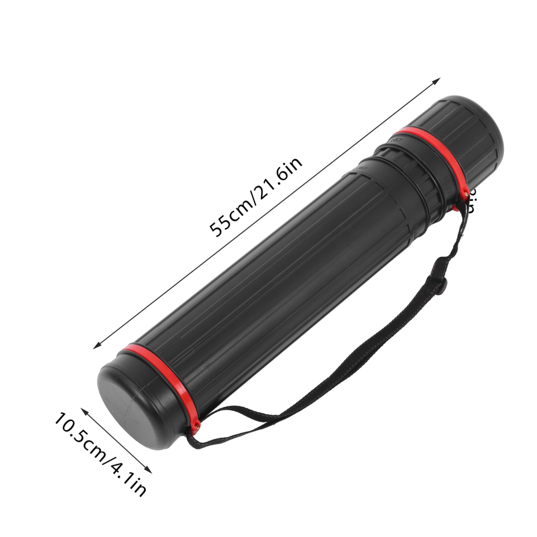 FUNOMOCYA Sturdy Plastic Painting Tube Extendable Poster Storage Caps for Mailings Artwork Transport