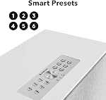Audio Pro C10 MKII Haut-parleur sans fil, WiiM Edition | Son haute fidélité, Multi-chambre, Bluetooth, Wi-Fi AirPlay 2, Google Cast, Siri, WiiM Accueil App, Stream Spotify, TIDAL & Plus, blanc