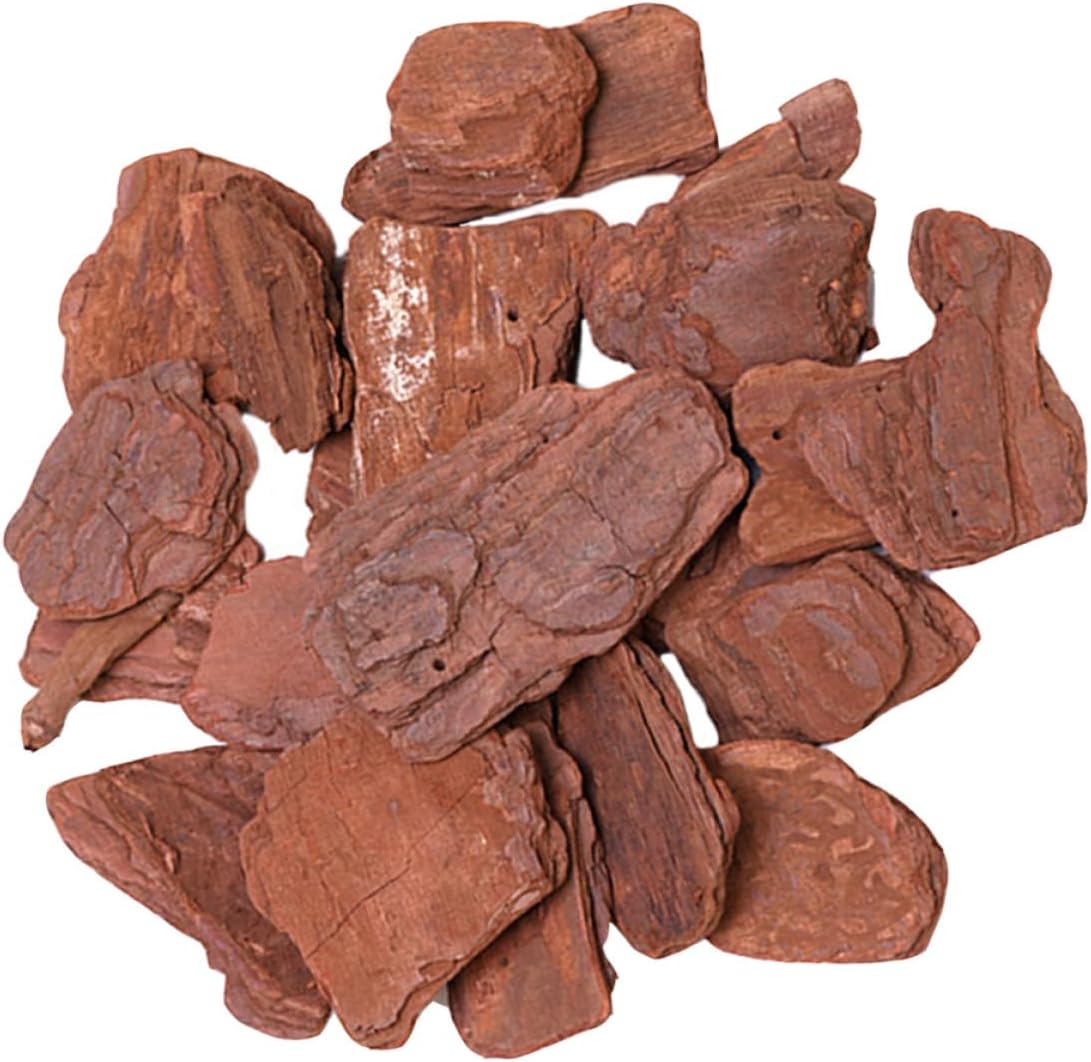 SUPVOX Reptile Box Pine Bark Landscaping Material 500g Pack Natural Rainforest Wood Chips for Turtle and Tortoise Habitat Decor