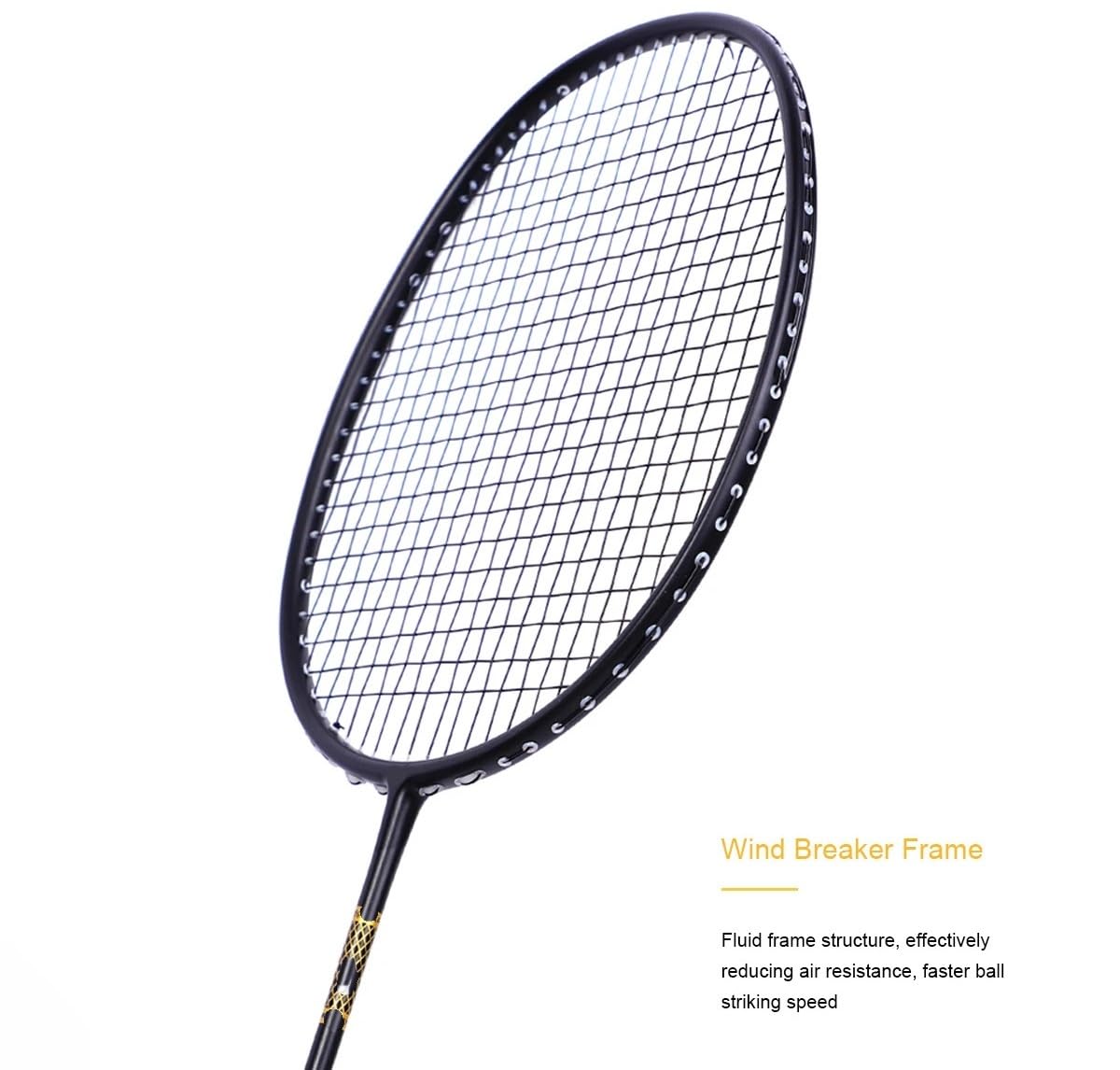 Badminton Set Racchetta da Badminton in Fibra di Carbonio e Lega Titanio 4U 85g Attrezzatura Sportiva Allenamento
