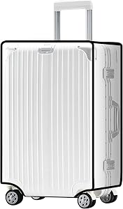 FF1 Luggage Protector Suitcase Cover PVC Bag Dust Proof Travel Suitcase Fits Most 20"