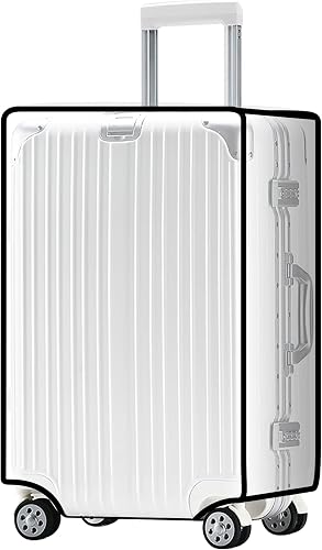Luggage Protector Suitcase Cover PVC Bag Dust Proof Travel Suitcase, Clear, 20"