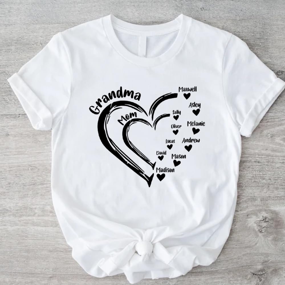 Personalized Birth Month Birth Flower Sweatshirt, Custom Grandma Shirt With Grandkids Name, Custom Kid Names - Image 4