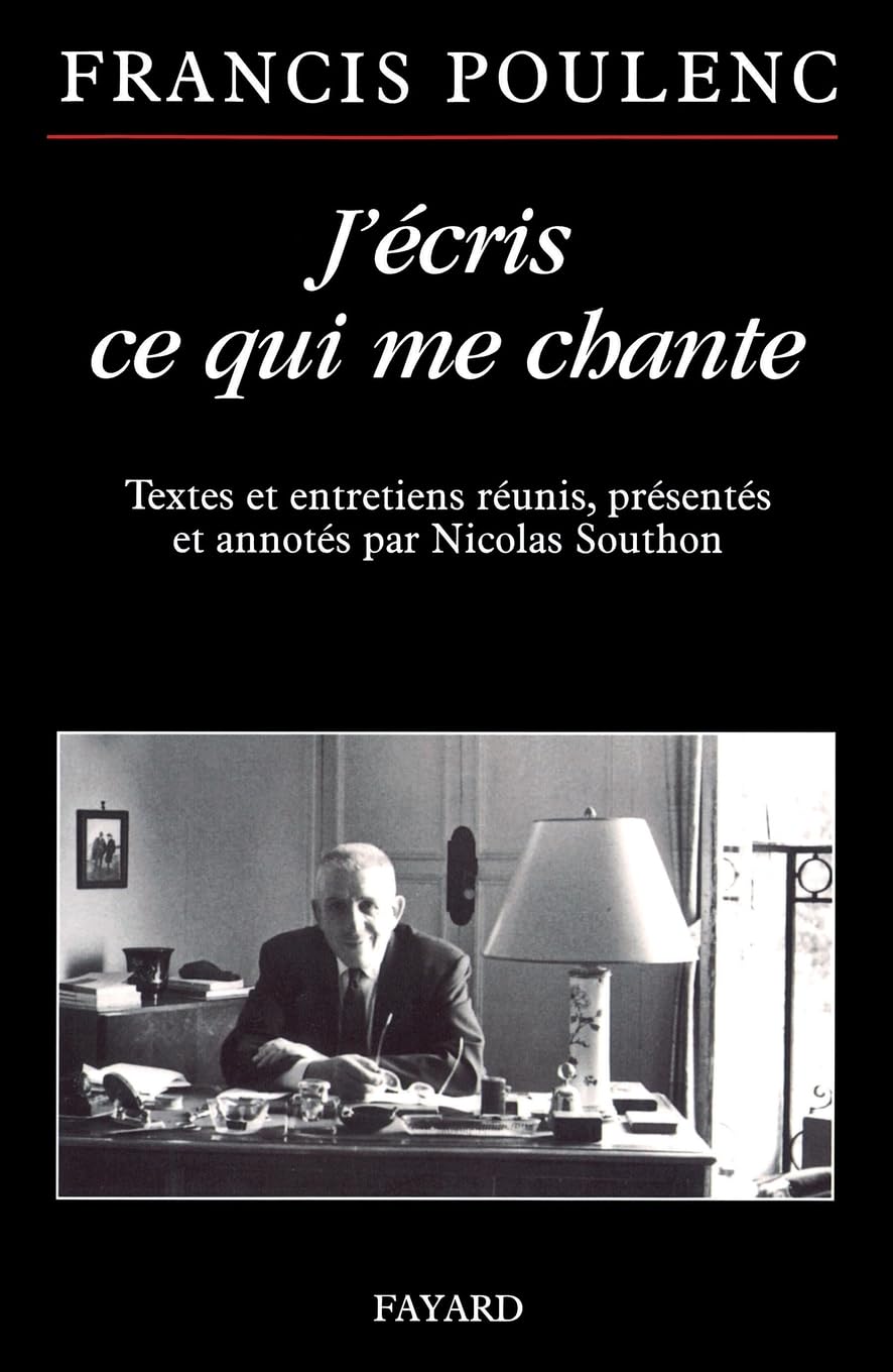 J'écris ce qui me chante édition annotée Nicolas Southon ouvrage collection