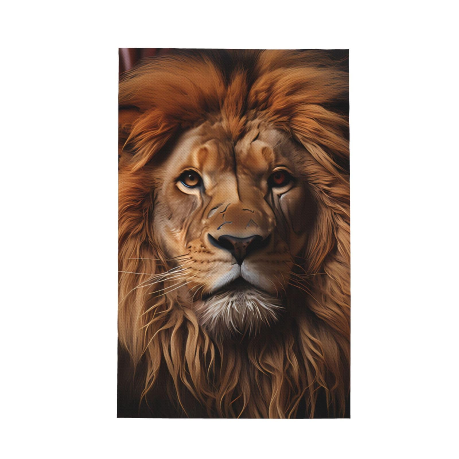 SXZVVBN The Lion's Gaze Super Absorbent Microfibre Waffle Towels Fast Drying Dish Cloths Home Cafe Barista
