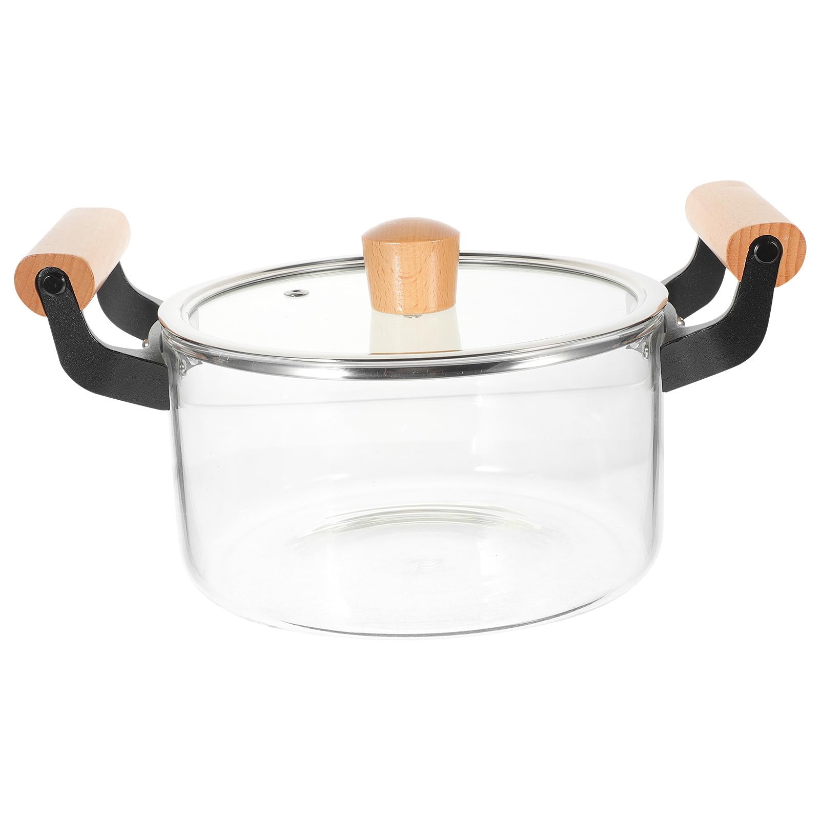 Marmite à Soupe en Verre 2,5 L Couvercle et Poignées