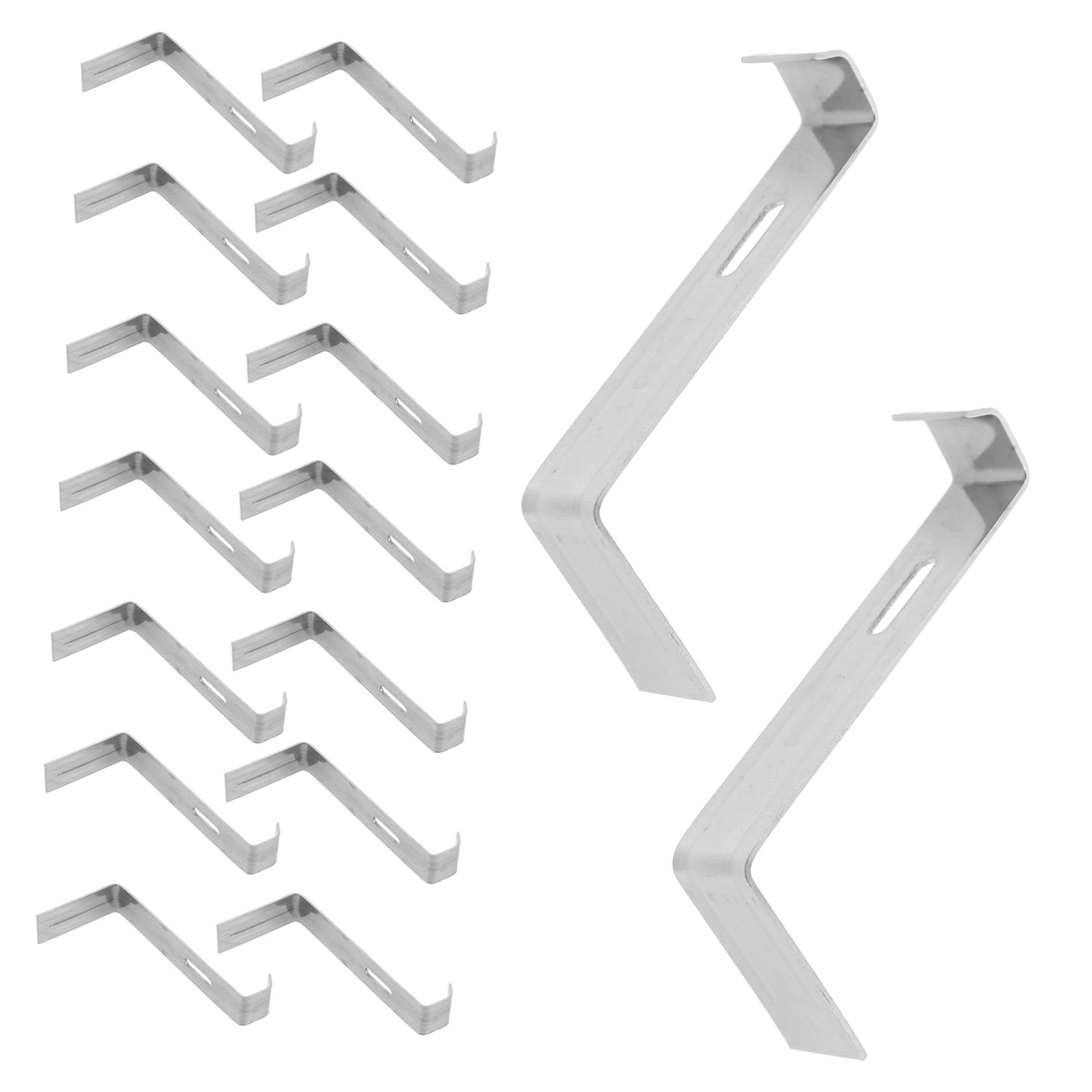 jojofuny 60stücke Teiliges Edelstahl-dachziegelclips Rutschfeste Dachziegelbefestigungen Für Sicheren Halt Und Einfache Montage Für Hausbedarf Und Dachreparaturen