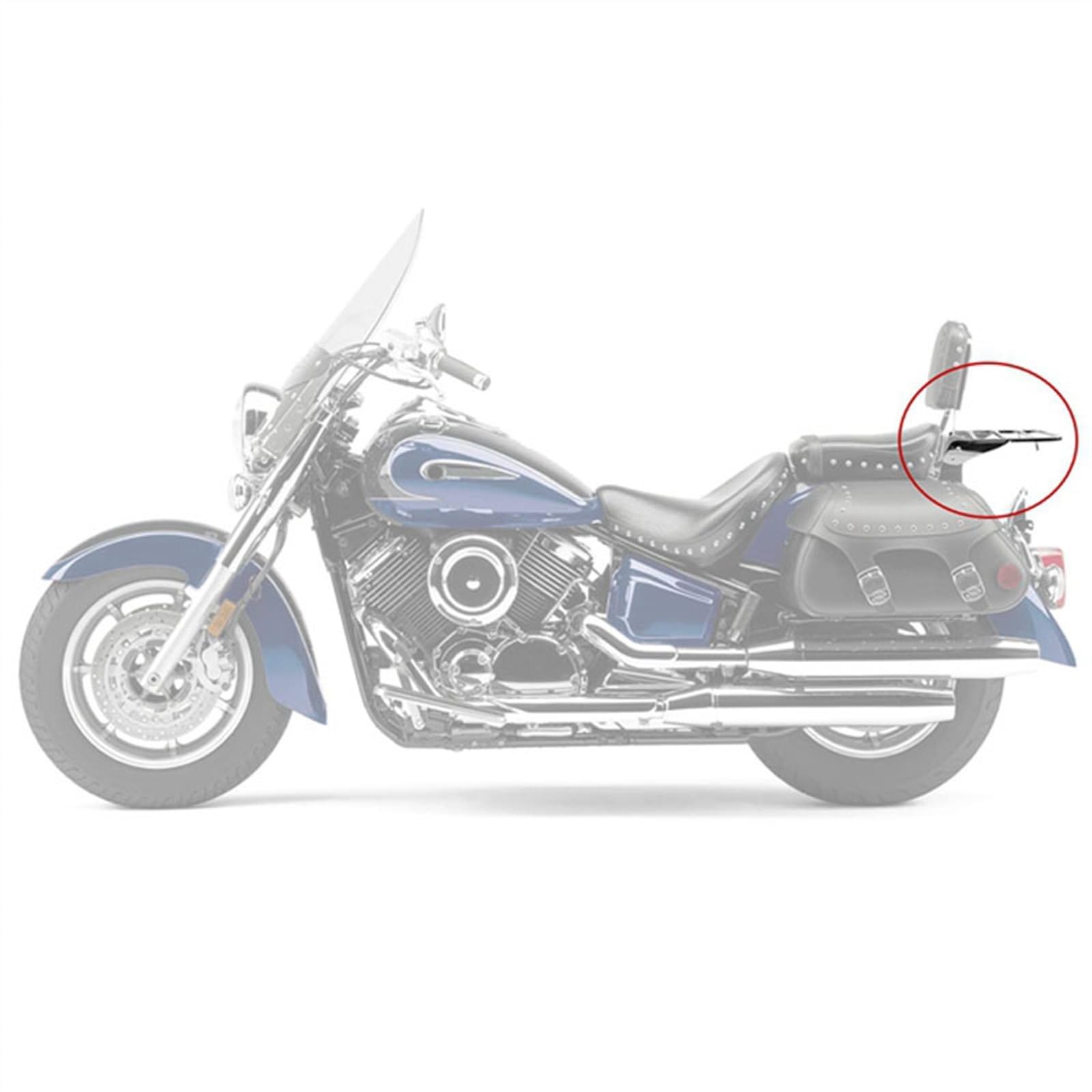 Motorrad-Gepäckträger Für Yamaha Dragstar 400 650 1997-2012 2013 2014 Für Dragstar XVS 1100 2000-2010 2011 Motorrad Gepäck Rack Fall Halterung Fracht Rack