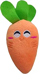 Mordedor Pelúcia Cachorro Cães Brinquedo Pet Yorkshire Mini Shitzu Pinscher Chihuahua Filhotes - Cenoura