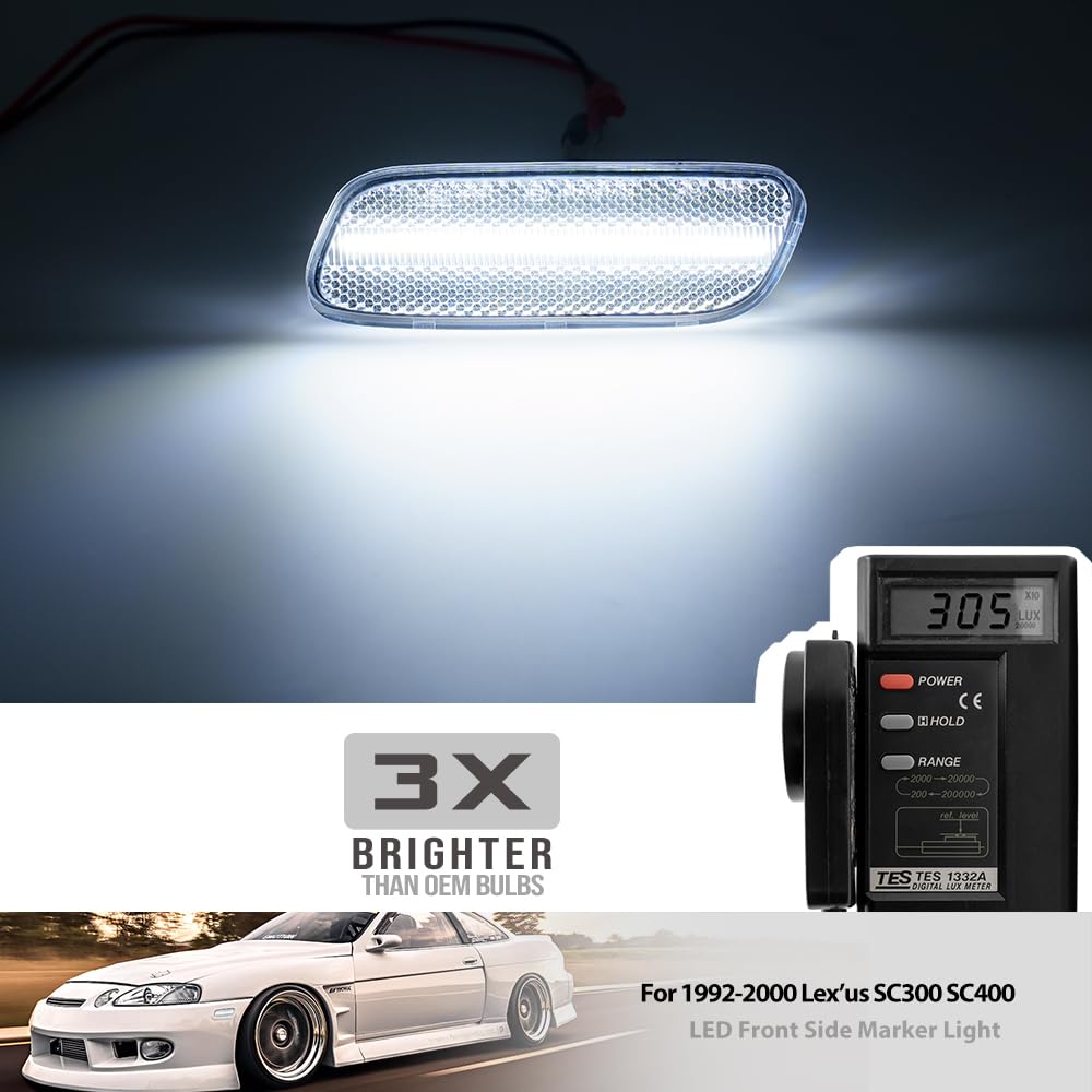 Amazon.com: 2PCS White Led Side Marker Lights for 1992-2000