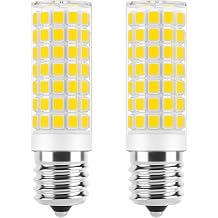 E17 LED Bulb Dimmable 7W Microwave Over Stove Bulbs, 60W Incandescent Equivalent, Warm White 3000K, Fit for Whirlpool Maytag GE Kenmore LG Microwaves, Replaces 8206232A 1890433 AP4512653, 2 Pack